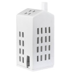 Räder Porcelánový svícen domeček Small Windows, bílá barva