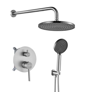 REA - Podomítková sprchová sada Foster Brush Nickel + BOX REA-P6440