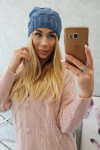 Fleecová čepice Carolina K243 denim UNI