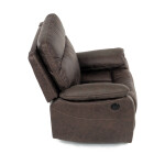 TV a relaxační křeslo s elektrickým ovládáním, potah hnědá látka v dekoru vintage, 1 motor 240V