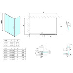 POLYSAN - ROLLS obdélníkový sprchový kout 1600x900 L/P varianta, čiré sklo RL1615RL3315