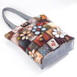 Dámská potištěná taška Patchwork květy