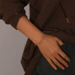ELENYS Lumi Grace – pozlacený náramek 18K žluté zlato Délka náramku: 16-18 cm