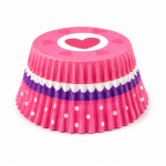Cake star papírové košíčky na muffiny a cupcakes barevné 50x30 mm 100ks-vzor 2