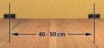 Příchytky k soklu Naturel černá, PVC, délka 4 cm, MCLIPS MCLIPS