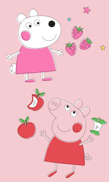 Dětský ručník Prasátko Pepina a Ovečka Zuzka 30x50 cm