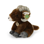 Plyšová ovce tlustorohá sedící 28 cm, ECO-FRIENDLY