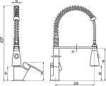 NOVASERVIS - Dřezová baterie se sprškou Nobless Heda chrom 40481,0