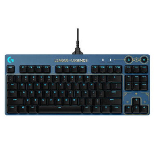 Rozbaleno - Logitech G PRO League of Legends Edition US černá / herní klávesnice / USB / Drátová / US / rozbaleno (920-010537.rozbaleno)