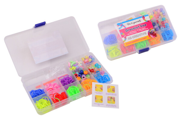 Sada na výrobku gumičkových náramků - Johntoy