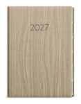 Týdenní diář 2027 Baloušek Oskar Wood A5 světle hnědá