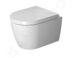 DURAVIT - ME by Starck Závěsné WC Compact, Rimless, s HygieneGlaze, bílá/matná bílá 2530099000