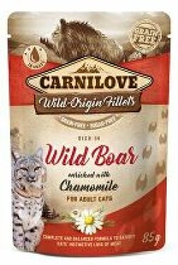 Carnilove Cat Pouch Wild Boar & Chamomile 85g + Množstevní sleva