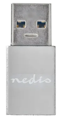 Nedis PROFIGOLD adaptér USB-A - USB-C stříbrná / Redukce / USB 3.2 Gen 1 / 5 Gbps / hliníkové tělo (CCTB60925AL)