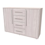 Nábytek Mikulík Komoda ELITE M - hl. 43 cm ROZMĚR: (š/v/h) 110 x 86 x 43 cm