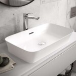 IDEAL STANDARD - Ipalyss Umyvadlo na desku, 55x38 cm, s přepadem, matná bílá E2078V1