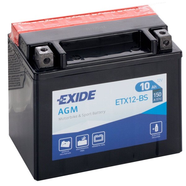 Baterie gelová Exide YTX12-BS