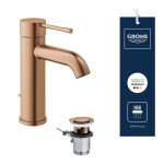 GROHE - Essence Páková umyvadlová baterie S, kartáčovaný Warm Sunset 23589DL1
