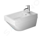 DURAVIT - Vero Air Závěsný bidet 370x570 mm, s přepadem, otvor pro baterii, bílá 2274150000