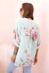Dámská blůza z bavlny s květinovým vzorem a knoflíky mincovna UNI