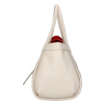 Luxusní kožená kabelka do ruky Valentina, béžová