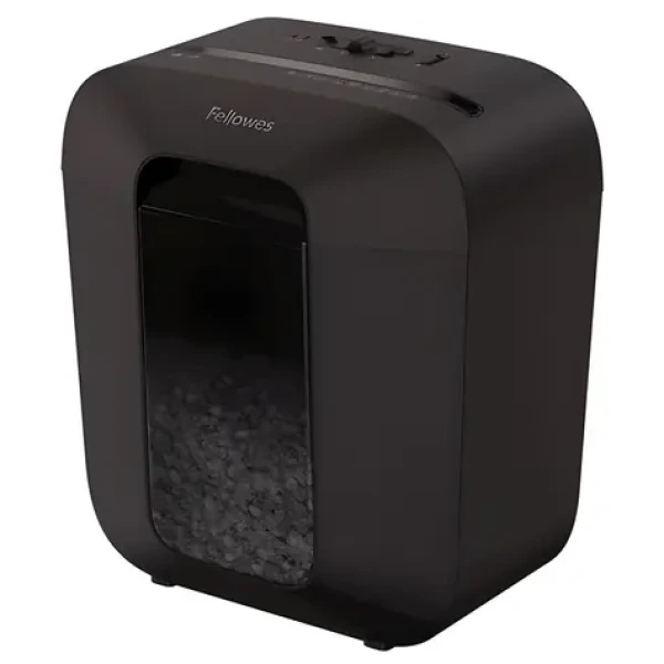 Fellowes Powershred LX25M černá / Skartovač / Mikrořez 4x12 mm / P-4 / 6 listů / koš 11,5 l (4170601)