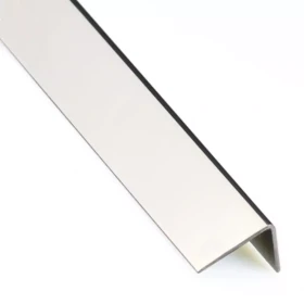 Rohový Profil Samolepící PVC Chrom 19,5x19,5x1000
