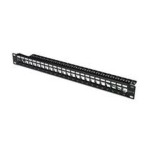 DIGITUS 19 Patch panel / nestíněný / 16 portů / neosazený / 1U / černá barva / RAL 9005 (4016032157441)