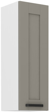Horní skříňka Luna 30 G-90 1F Barva korpusu: Bílá, Barva dvířek: Clay Grey