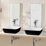 VILLEROY & BOCH - Artis Umyvadlo na desku, 410x410 mm, Coal Black 417841BCT8