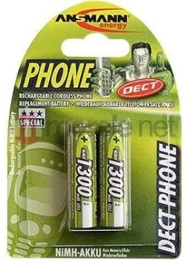 Ansmann DECT HR6 / Nabíjecí baterie / AA / NiMH / 1300 mAh / 1.2V / 2 ks (5030802)