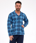 Cornette pyžamo 114/82 dlouhé/r 3XL-5XL pánské rozepínací tmavě modrá 3xl