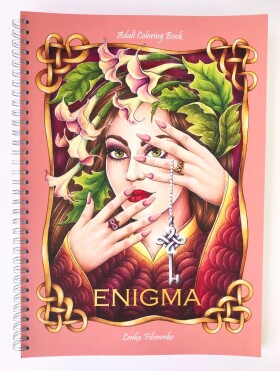 Enigma, antistresové omalovánky s podpisem autorky, Lenka Filonenko
