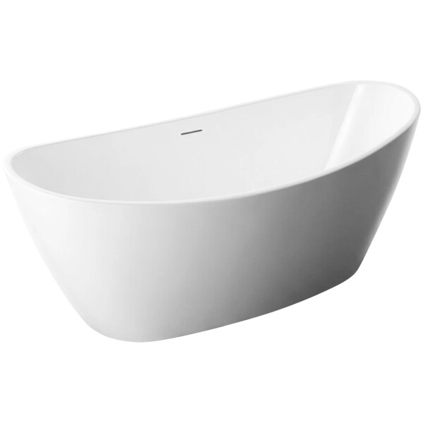 CERANO - Vana akrylátová Flavia - volně stojící - bílá lesklá - 168x80x68 CER-682741