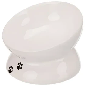 TRIXIE Miska bílá zvýšená / Keramická / Ergonomická / 0,15 l / O 13 cm (G13-24798)