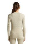 ICEBREAKER Wmns Merino 260 Tech Vertex LS Crewe AlpGeo, Undyed/Cumin/J (vzorek) velikost: S