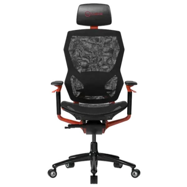 Lorgar Grace 855 červená / Ergonomická židle / nastavitelná / síťovaná / pojezdová kolečka / nosnost 150 kg (LRG-CHR855RB)