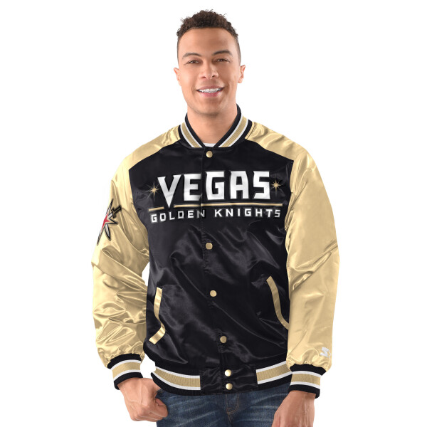 Starter Pánská bunda Vegas Golden Knights NHL Renegade Varsity Satin Jacket Velikost: 2XL