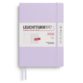 Weekly Planner & Notebook 2026 Medium (A5) Lilac