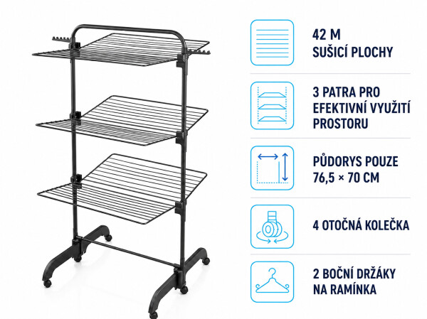 Leifheit Patrový sušák Comfort Tower 420 BLACK 81691