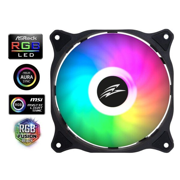 EVOLVEO FAN-12AR 120mm / PWM ventilátor / 120mm / 1500RPM / 26 dBA / Adresovatelné RGB LED (FAN-12AR)