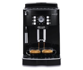 DeLonghi ECAM 21.117.B automatický kávovar, 15 bar, vestavěný mlýnek, dva šálky najednou, tryska na páru, černý
