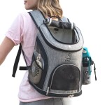 Smart šedo-modrý batoh pro psa | do 6 Kg Barva: Černá, Dle váhy psa: do 6 kg