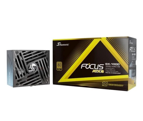 SEASONIC zdroj 1000W Focus GX-1000, 80+ GOLD, ATX 3.1, PCIe 5.1 EDF_522483