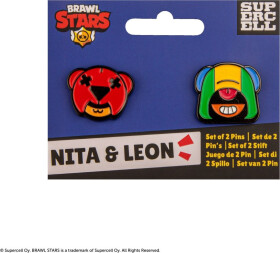 Brawl Stars set pinů (Nita & Leon) - EPEE