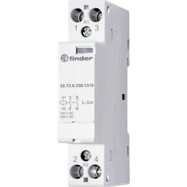 Finder 22.72.0.230.1510 instalační stykač 1 rozpínací kontakt, 1 spínací kontakt 1 ks