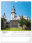 NOTIQUE Nástenný kalendár Pamätihodnosti Slovenska 2025, 30 x 34 cm
