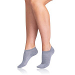 Krátké dámské bambusové ponožky BAMBUS AIR LADIES IN-SHOE SOCKS - BELLINDA - šedá 35 - 38