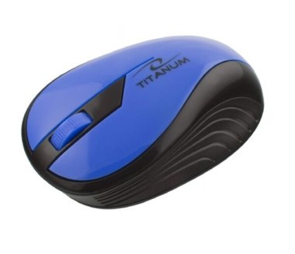 Titanum TM114B RAINBOW modrá / Bezdrátová optická myš / 1000DPI / 3D / 2.4GHz (TM114B - 5901299904763)