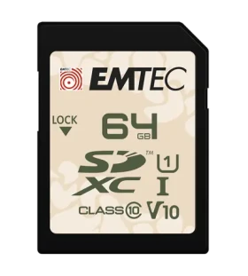 EMTEC Outdoor SD UHS-I U1 V10 64GB / čtení: 90MBs / zápis: 20MBs (ECMSD64GXCU1OR)